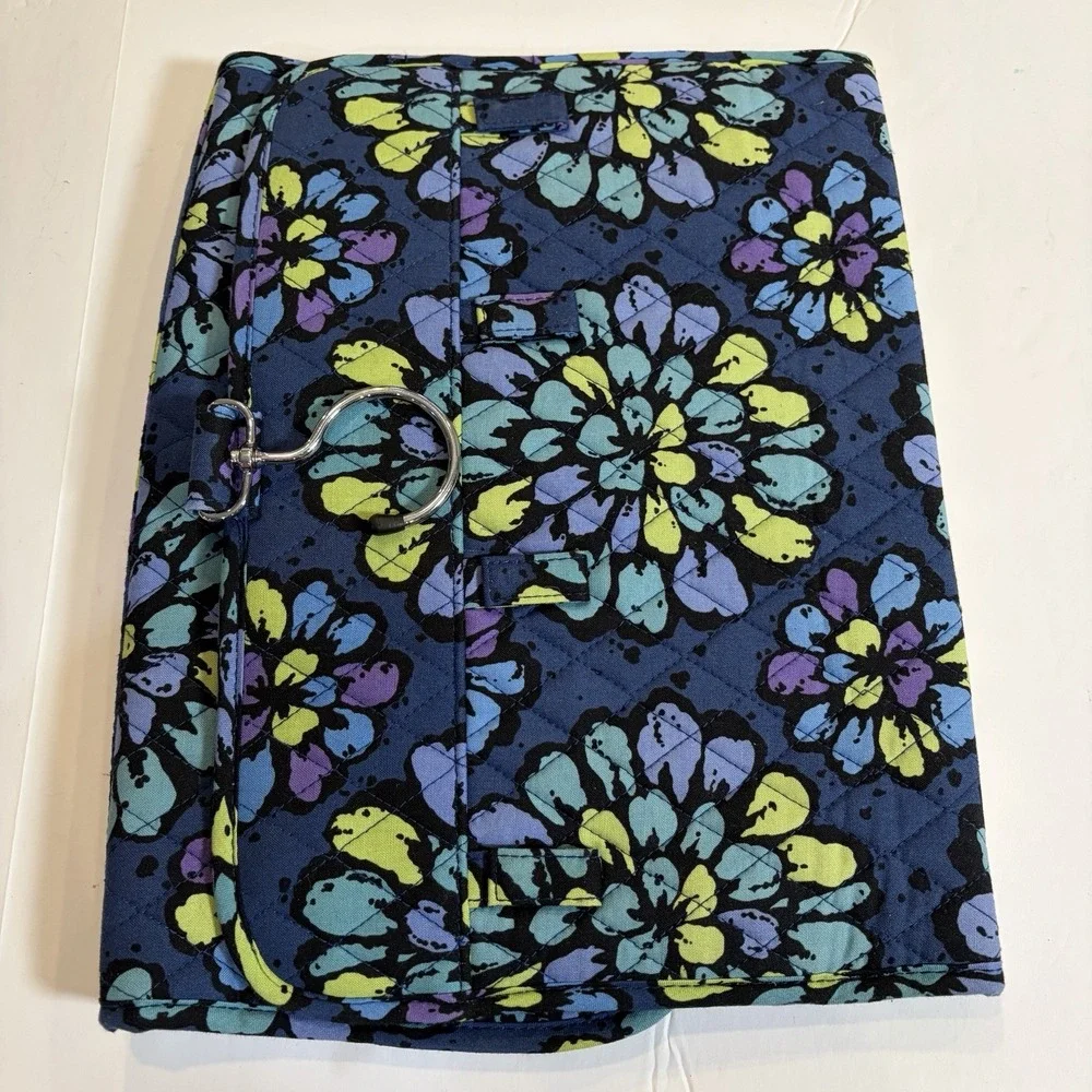 Vera Bradley Keep It Up Organizer Hanging Jewelry Case Retired Indigo Pop Blue